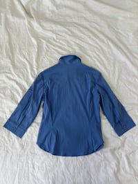 Image 3 of 00s Blue zip shirt // M