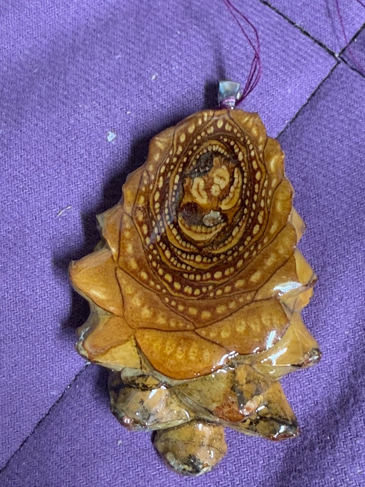 Image of Long Naked Pinecone Charm | PNW handcrafted | #102