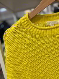 Image 2 of Yellow distressed sweater