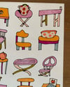 Chair & Table Stickers 