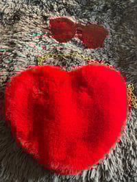 Image 4 of Red Heart Shaped Bag