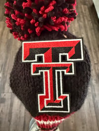 Image 4 of TEXAS TECH Red Raiders Custom Handknit Golf Club Cover football College fan GIFT