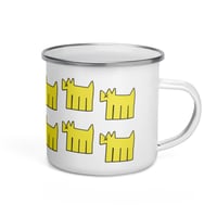 Image 3 of Yellow Dog Pack Enamel Mug