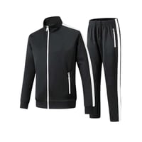 Image 1 of MENS BLACK/WHITE ESSENTIAL TRACKSUIT