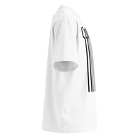 Image 4 of Culture* Blurred Lines White Unisex organic oversized high neck t-shirt 