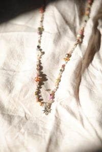 Image 1 of Starburst crystal beaded necklace