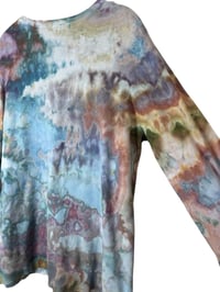 Image 8 of ♻️ UPCYCLED XL Lightweight 100% Cotton Cardigan in Muted Ice Dye