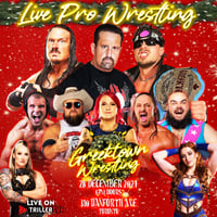 Image 1 of TORONTO 🚨 ECW’S DREAMER + RHINO & TNA’S THREAT/ KAY/ SAMSON & GREEKTOWN WRESTLING 12/28! 🎁