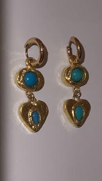 Image 2 of Turquoise Drop Earrings