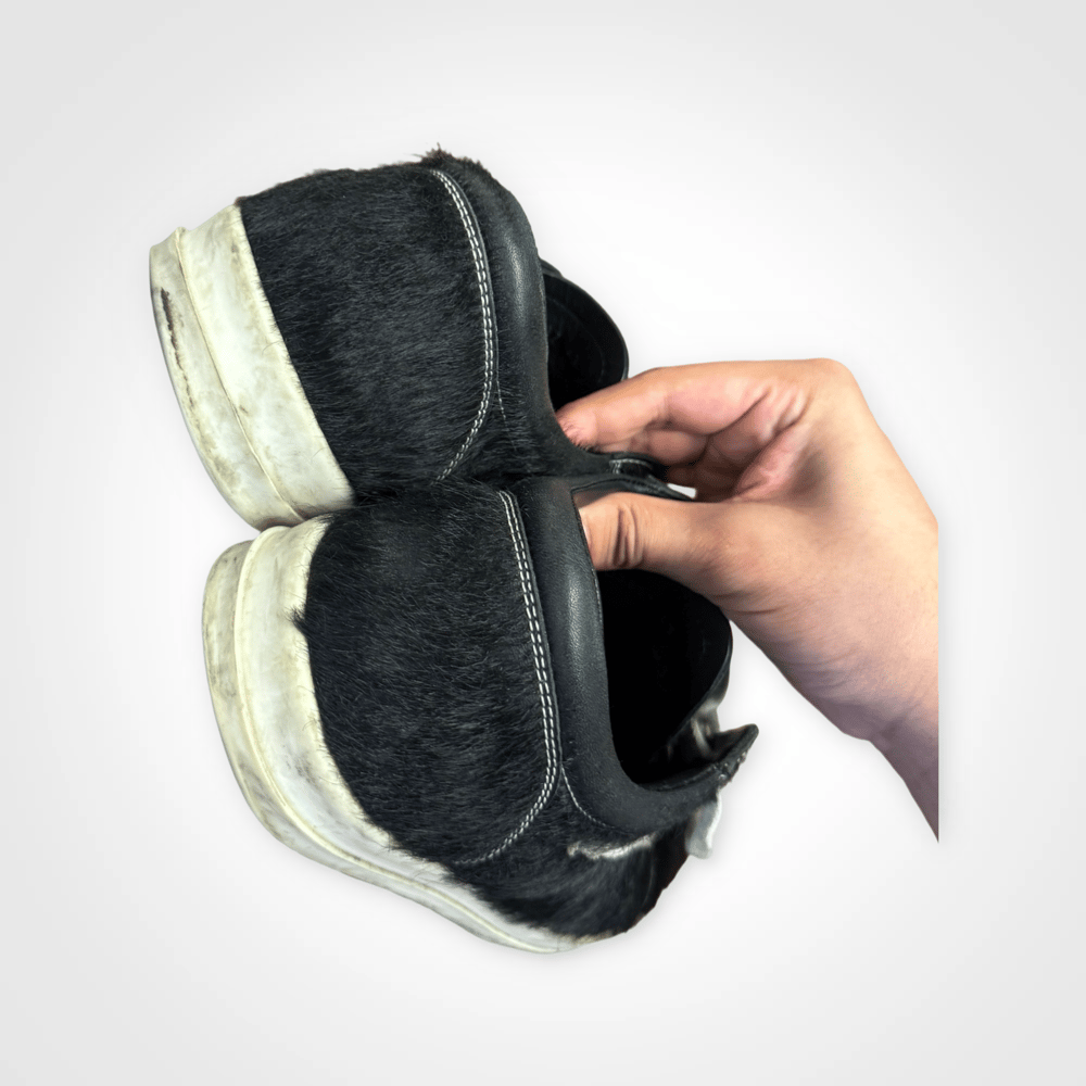 Image of Rick Owens SS24 Pony Hair Vintage Sneaker