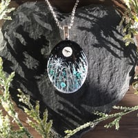 Image 3 of Winter Sparkling Meadow Resin Pendant