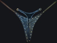 Lace up thong L