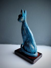 Image 2 of 'Moonhush' Paperclay Cat Sculpture