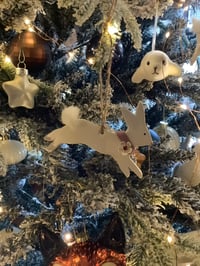 Image 3 of Ceramic Hare decoration Dusky pink