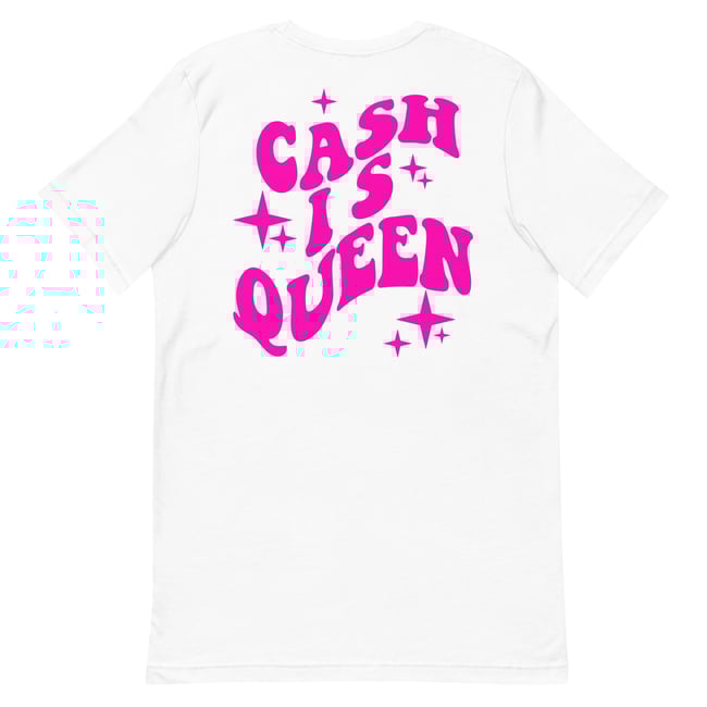 cash is queen-pink font