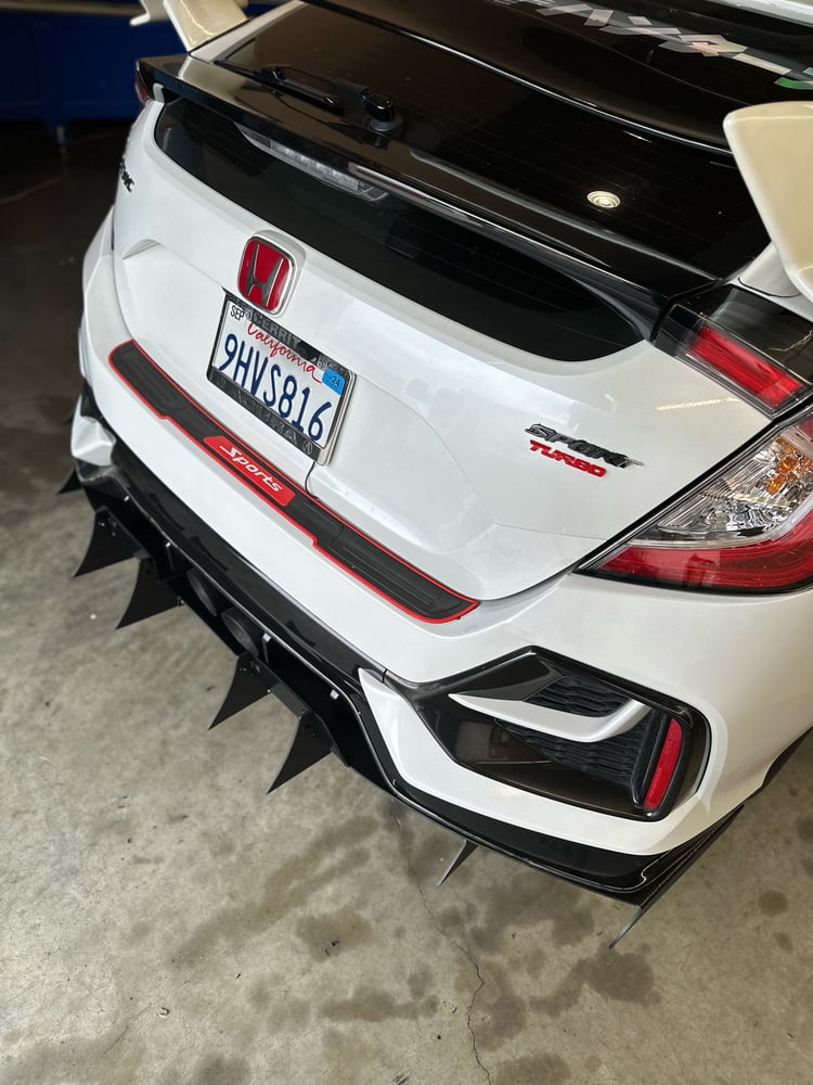 DownForceSolutions — 2016-2021 Honda Civic “Sport” V2 rear diffuser