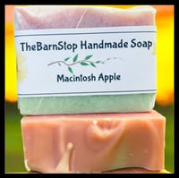 Image 1 of Macintosh Apple Handmade Soap – Fresh Apple Artisan Soap Bar