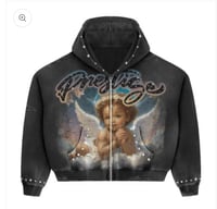 BLACK PRESTIGE ANGEL HOODIE BLUE