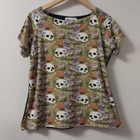 KylieJane tshirt skull with flowers