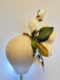 Image 4 of Cream magnolias headpiece 