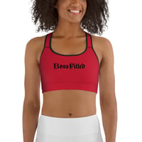 Image 1 of BOSSFITTED Red and Black Sports Bra