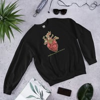 Image 2 of Bleeding Heart old School Unisex Sweatshirt