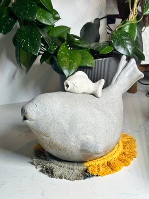 Image of Seal Sculpture- watering can