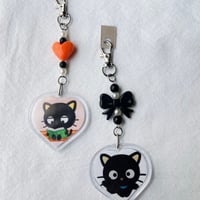 Image 3 of heart photo keychain 