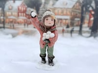 Image 1 of Spun Cotton Doll Ornament, Karl