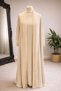 Image 1 of Layali Pleated Abaya 