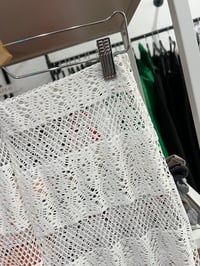 Image 2 of Prettylittlething white wide leg pants 