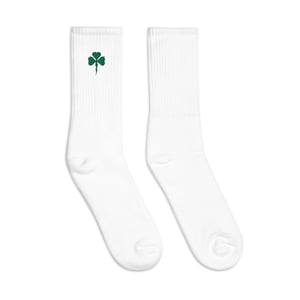 Image of Irish Shamrock Lightning Bolt Socks