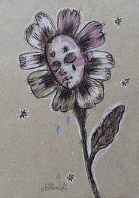 Image 1 of Daisy (Series) Charcoal on Kraft paper 