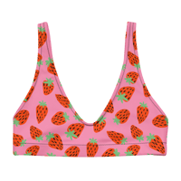 Image 1 of Strawberry Bikini Top