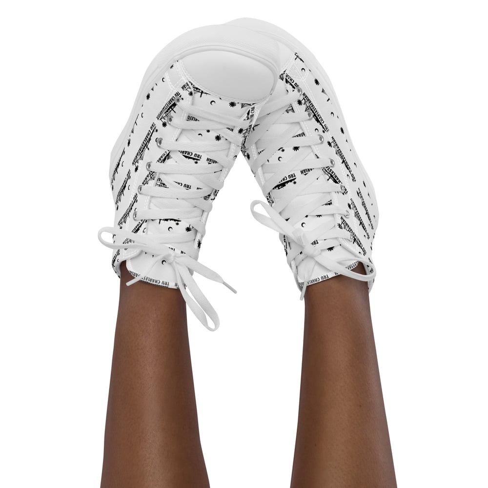 Image of Women’s high top canvas shoes