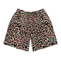 Image 1 of NAMING PRODUCTS IS HARD BUT THESE SHORTS ARE COMFY Leopard Sherbet