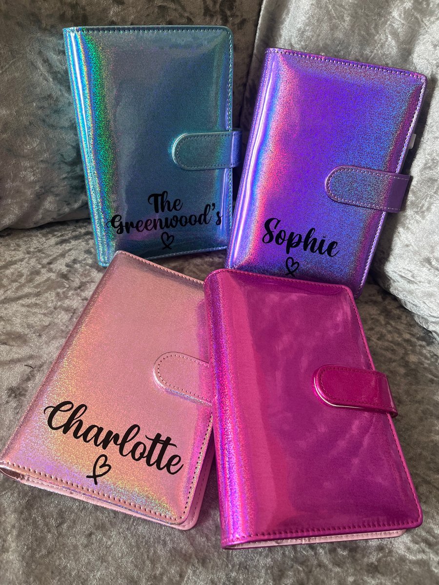 Holographic budget binders | oh so many stitches