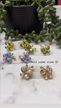 Image 3 of Gold studs PICK INSIDE4