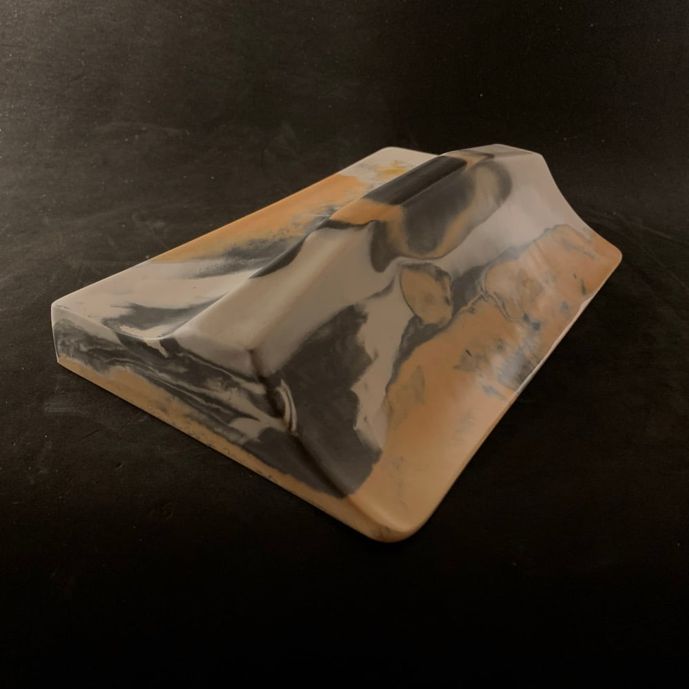 Image of Wired Ramps Quarter Ledge Edge (Dark Grey, White and Orange