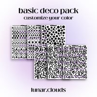 Image 1 of customize your color - basic deco pack