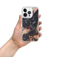 Image 17 of Beautiful Black Cat Face Splatter Painting Clear Case for iPhone®