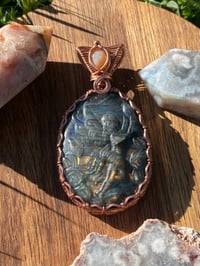 Image 3 of Labradorite & Opal Fairy Pendant
