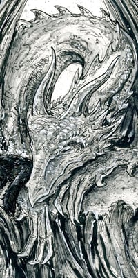 Image 4 of Bert and the Great Somnus Dragon 11x14 Art Print