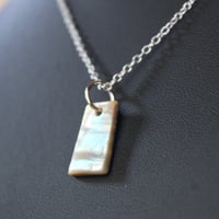 Image 2 of Mini abalone necklace (trapezoid)
