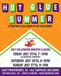Image 1 of Sunday Afternoon July 27th Halloween Wreath Making Class