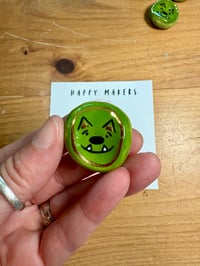 Image 1 of Whatif Monster Ceramic Worry Stone (circle) - Free Shipping in Contiguous US