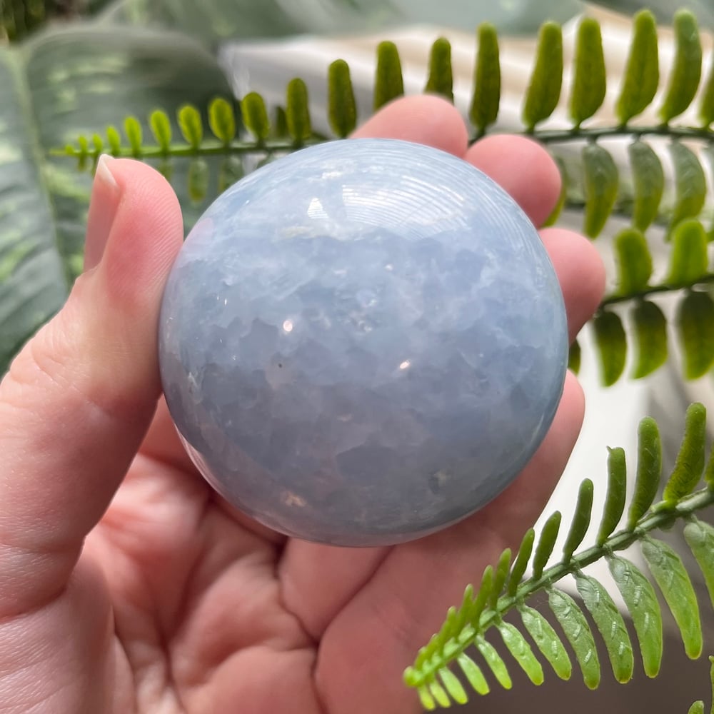 Blue Calcite Sphere D