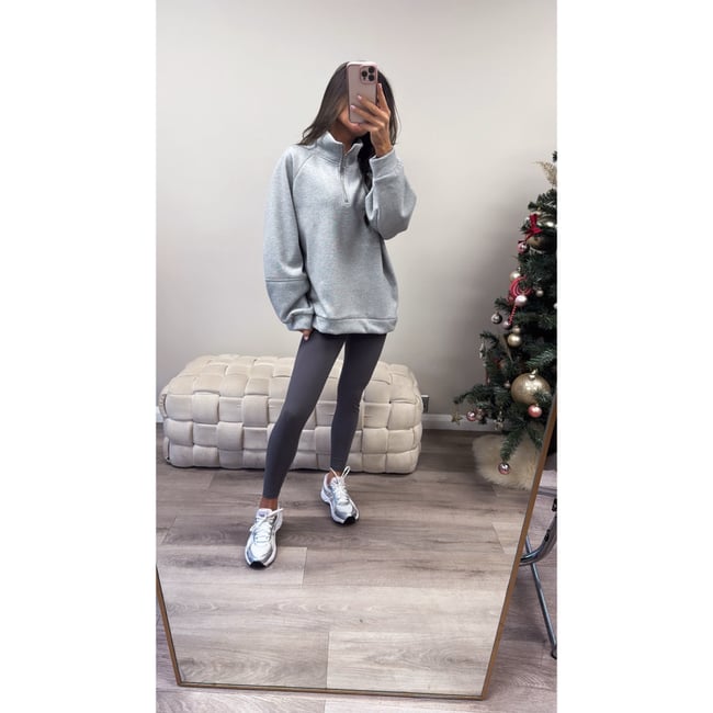 Grey zip up jumper 