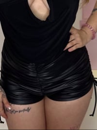 Image 1 of Lexa Leather Shorts 