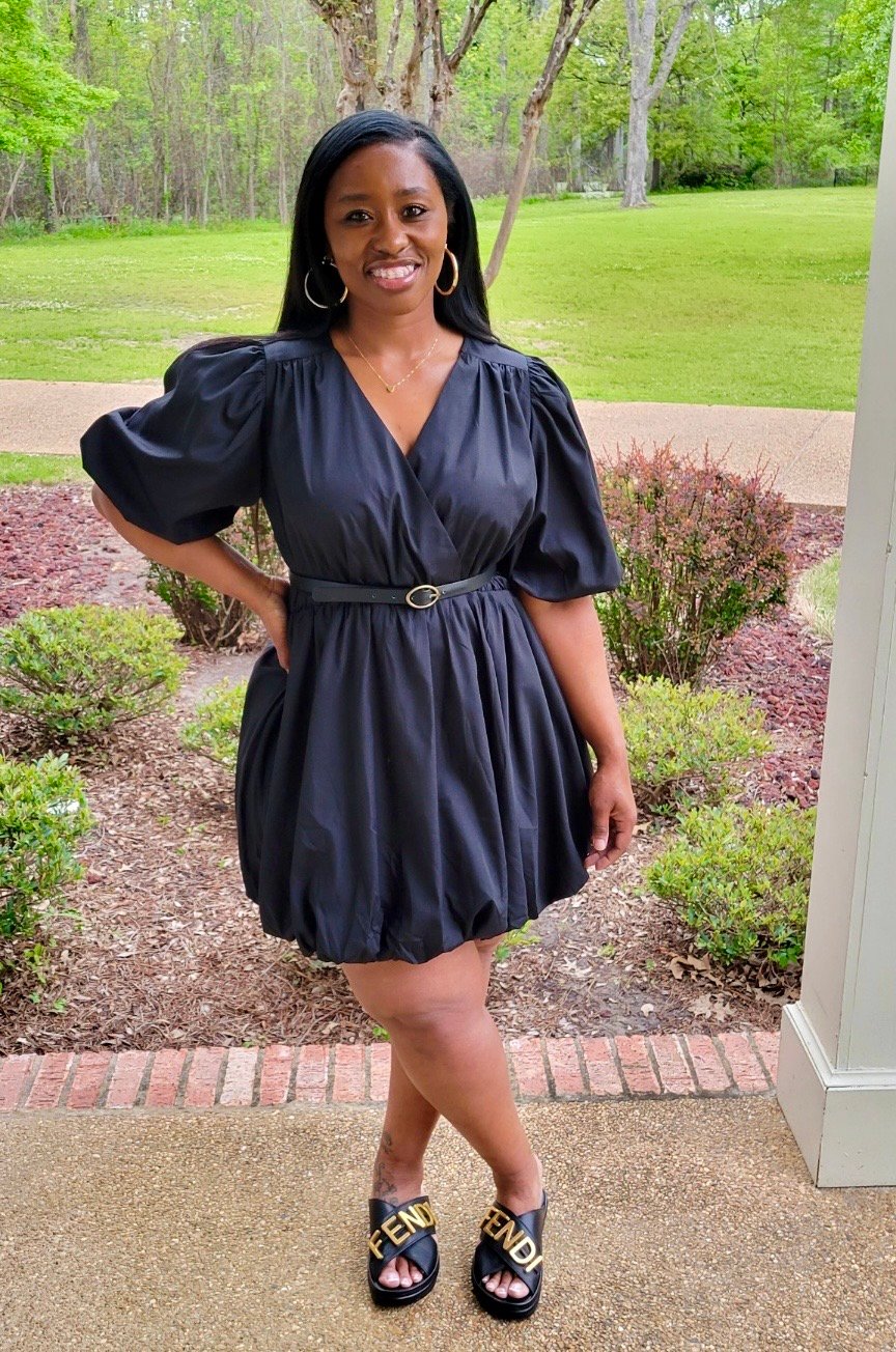 Image of The Black Bubble Dress